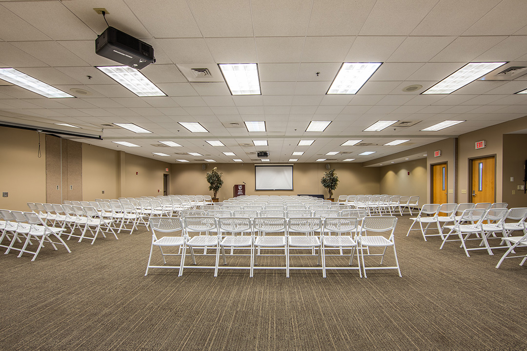 chair set up of the east & west conference rooms