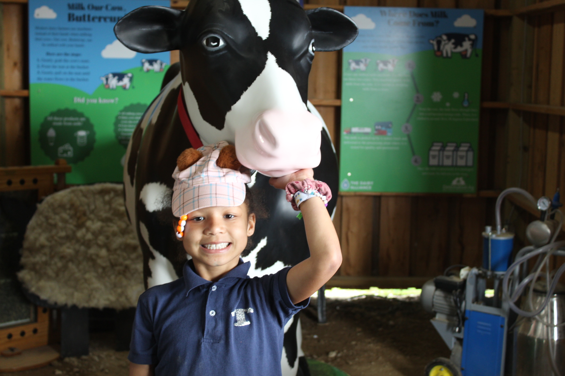 destination ag student with mechanical cow