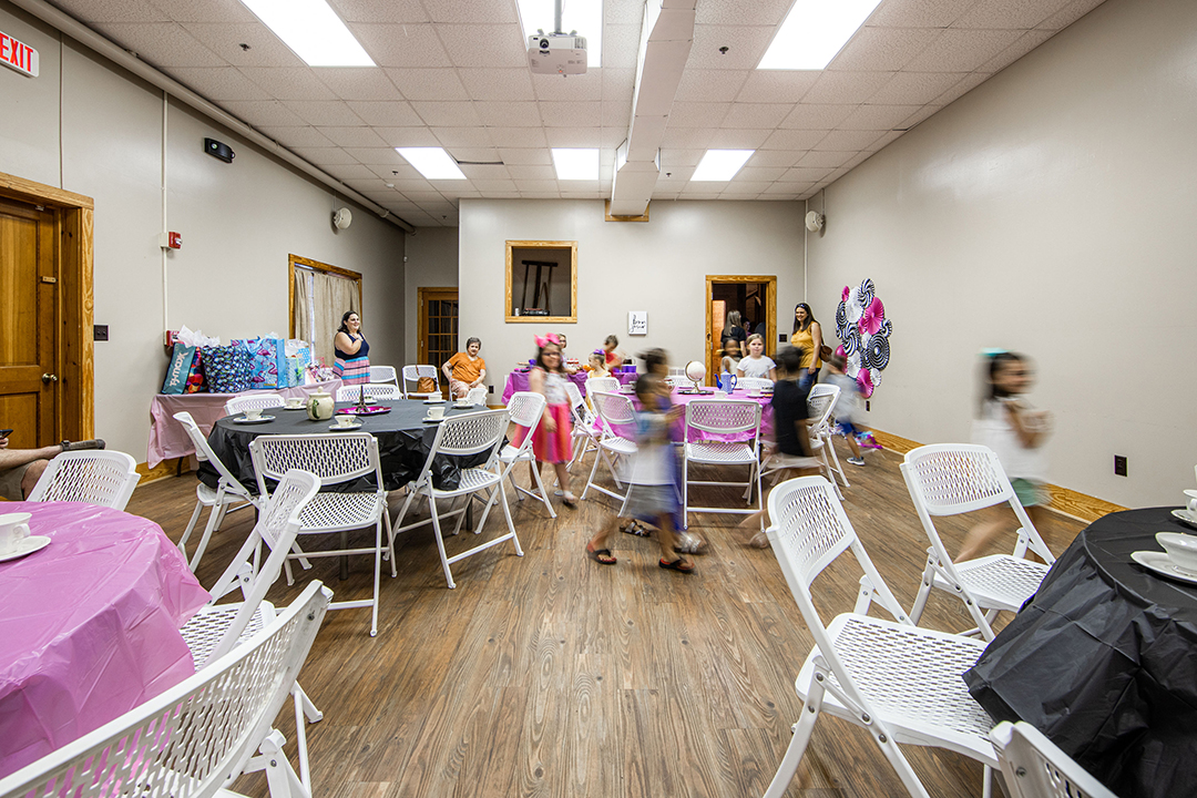 view of peanut museum conference room 