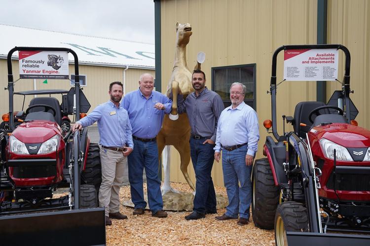 Pictured (l-r): Garrett Boone, director, ABAC’s Georgia Museum of Agriculture; Dr. David Bridges, ABAC president; Jared Adams, EVO//Center’s marketing and events manager; and Tim Miller, EVO//Center’s senior manager, learning and development.